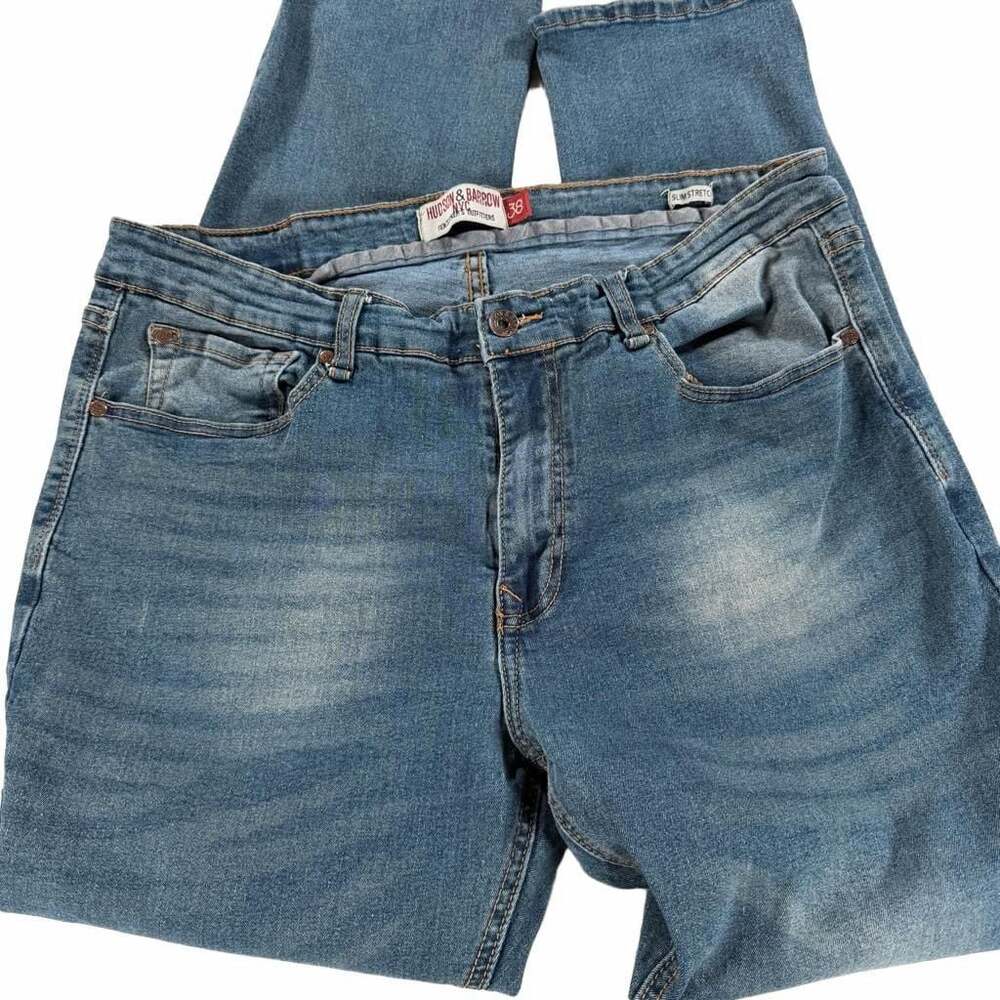 Hudson & Barrow NYC Gentlemen's Outfitters Slim Stretch Denim Jeans Size 36x30